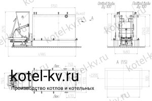 Чертеж котла КВм-1.5 с ТШПМ